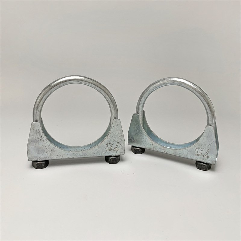 Manufacturers can customize Stainless steel exhaust pipe clamp pipe connection sleeve muffler double buckle