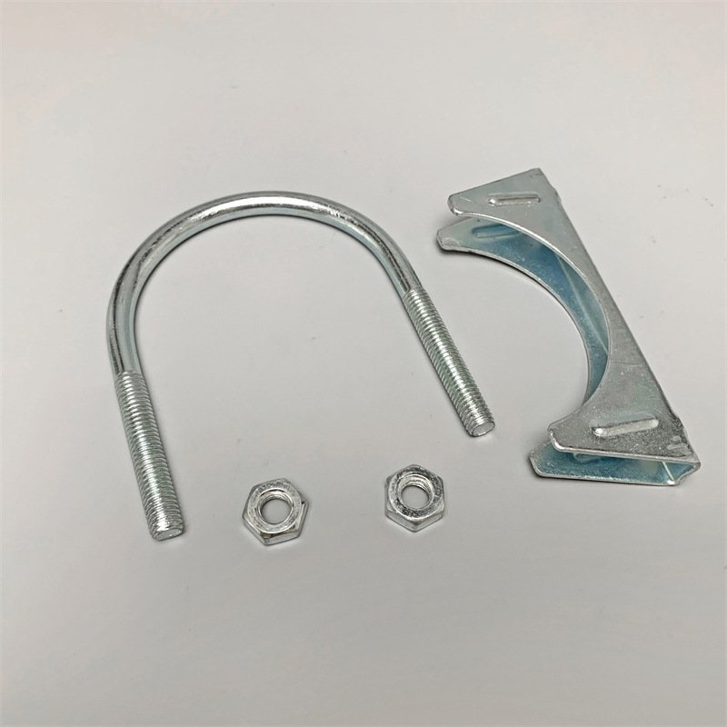 Manufacturers can customize Stainless steel exhaust pipe clamp pipe connection sleeve muffler double buckle