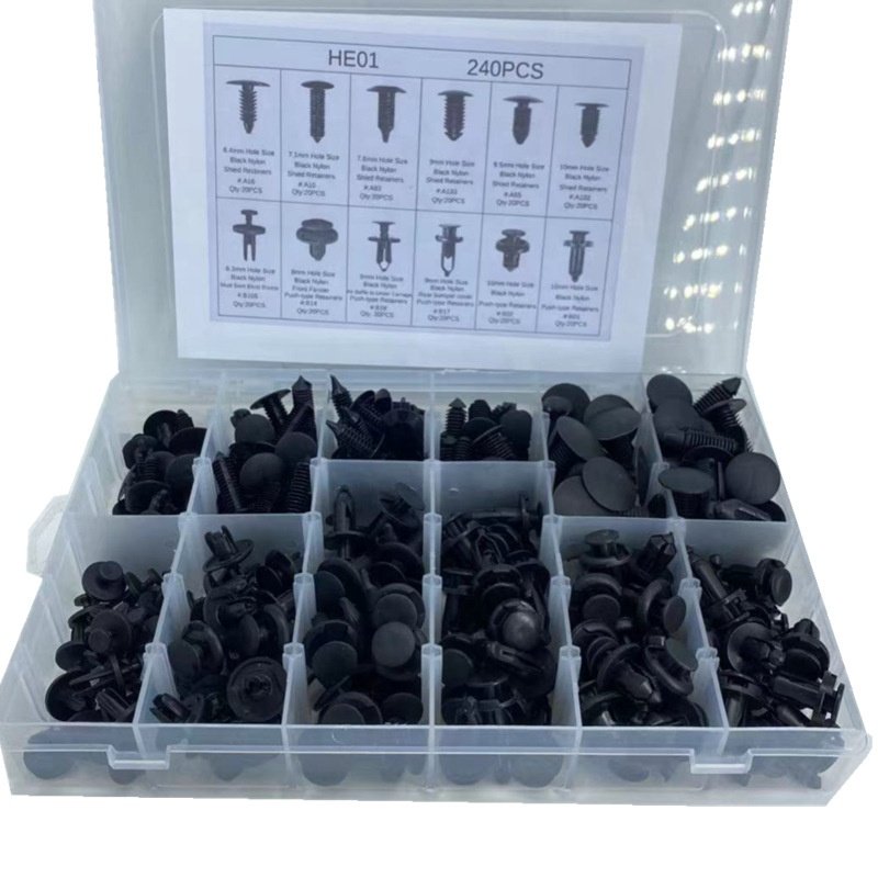 HYML 620pcs Boxed Buckle 16 Kinds of Car Bumper Repair Kit Fasteners Expansion Screw Clip Buckle
