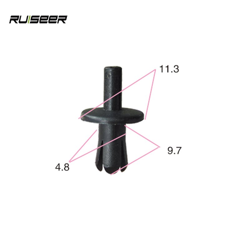 Factory direct sales 100 pcs Auto Bumper Fastener 8mm Hole Rivet Retainer Push Engine Cover Car Door Trim Panel Clip Fasteners