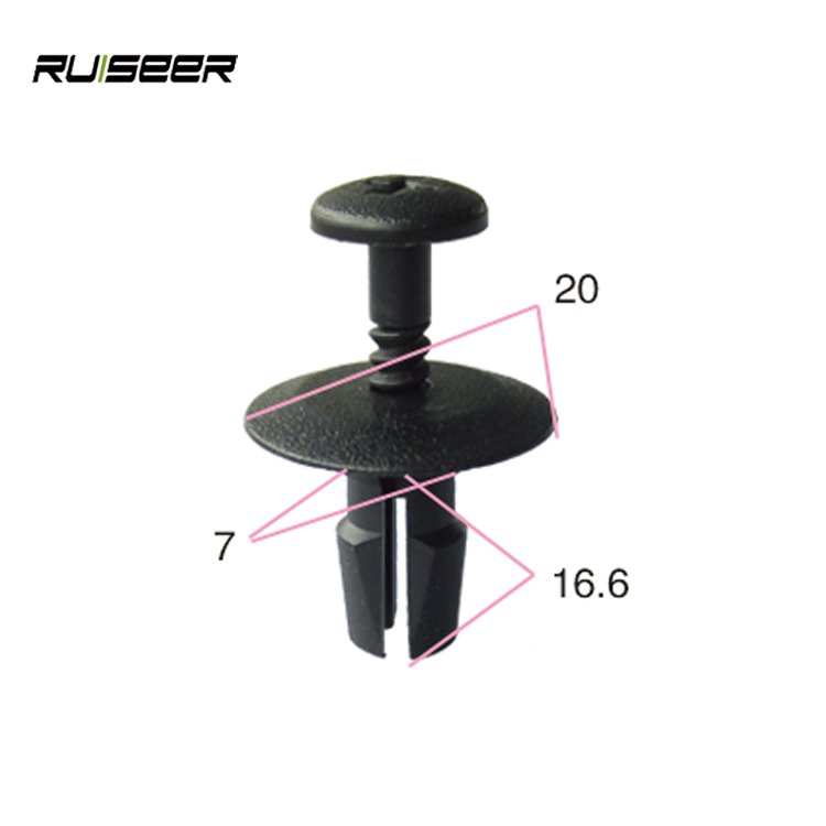 Factory direct sales 100 pcs Auto Bumper Fastener 8mm Hole Rivet Retainer Push Engine Cover Car Door Trim Panel Clip Fasteners