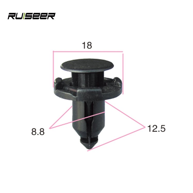 Factory direct sales 100 pcs Auto Bumper Fastener 8mm Hole Rivet Retainer Push Engine Cover Car Door Trim Panel Clip Fasteners