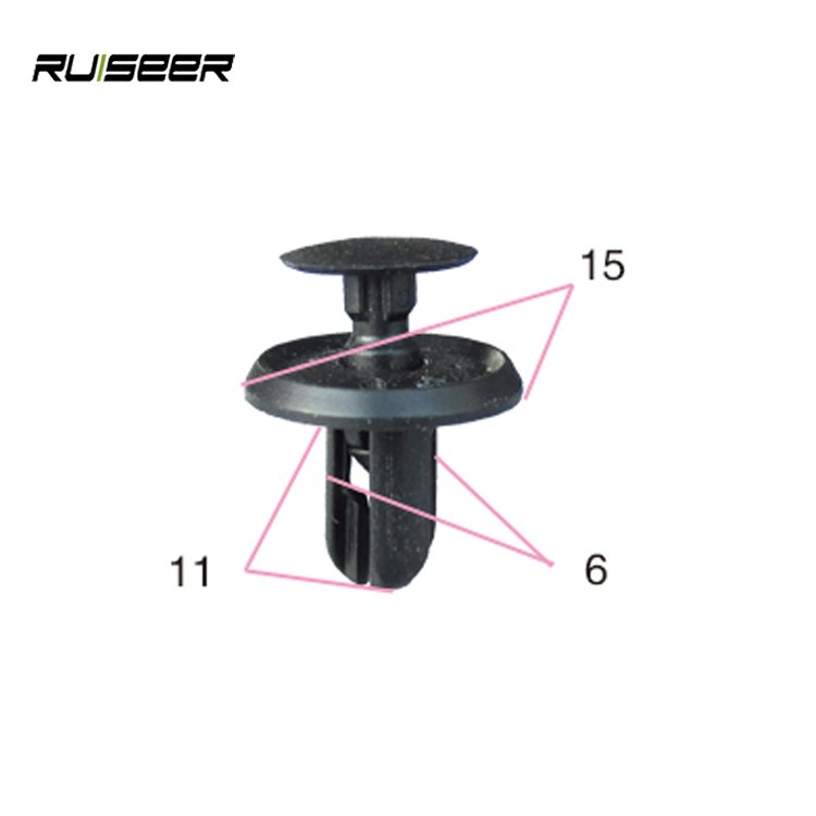 Factory direct sales 100 pcs Auto Bumper Fastener 8mm Hole Rivet Retainer Push Engine Cover Car Door Trim Panel Clip Fasteners