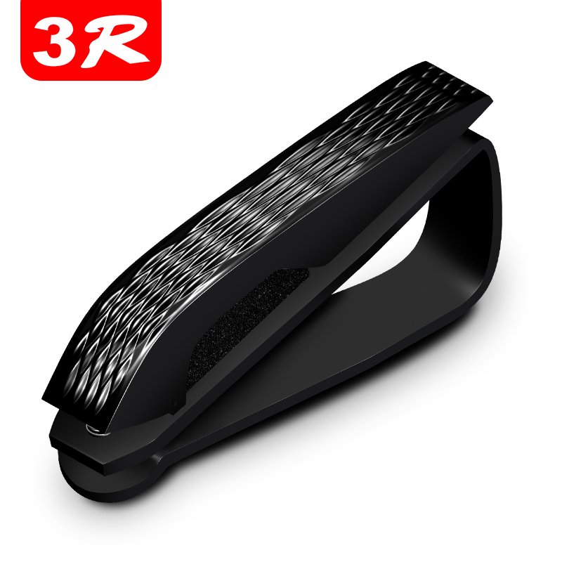 3R Sunglasses Eyeglasses Auto Fastener Ticket Clip Car Glasses Holder for Sun Visor