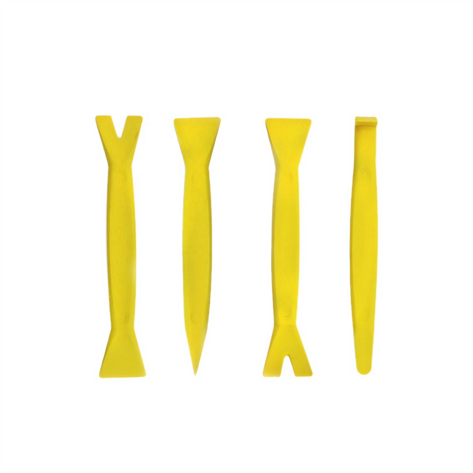 4 Piece Automotive Trim Removal Clip Fastener Remover Nylon Pry Bar Installer Set