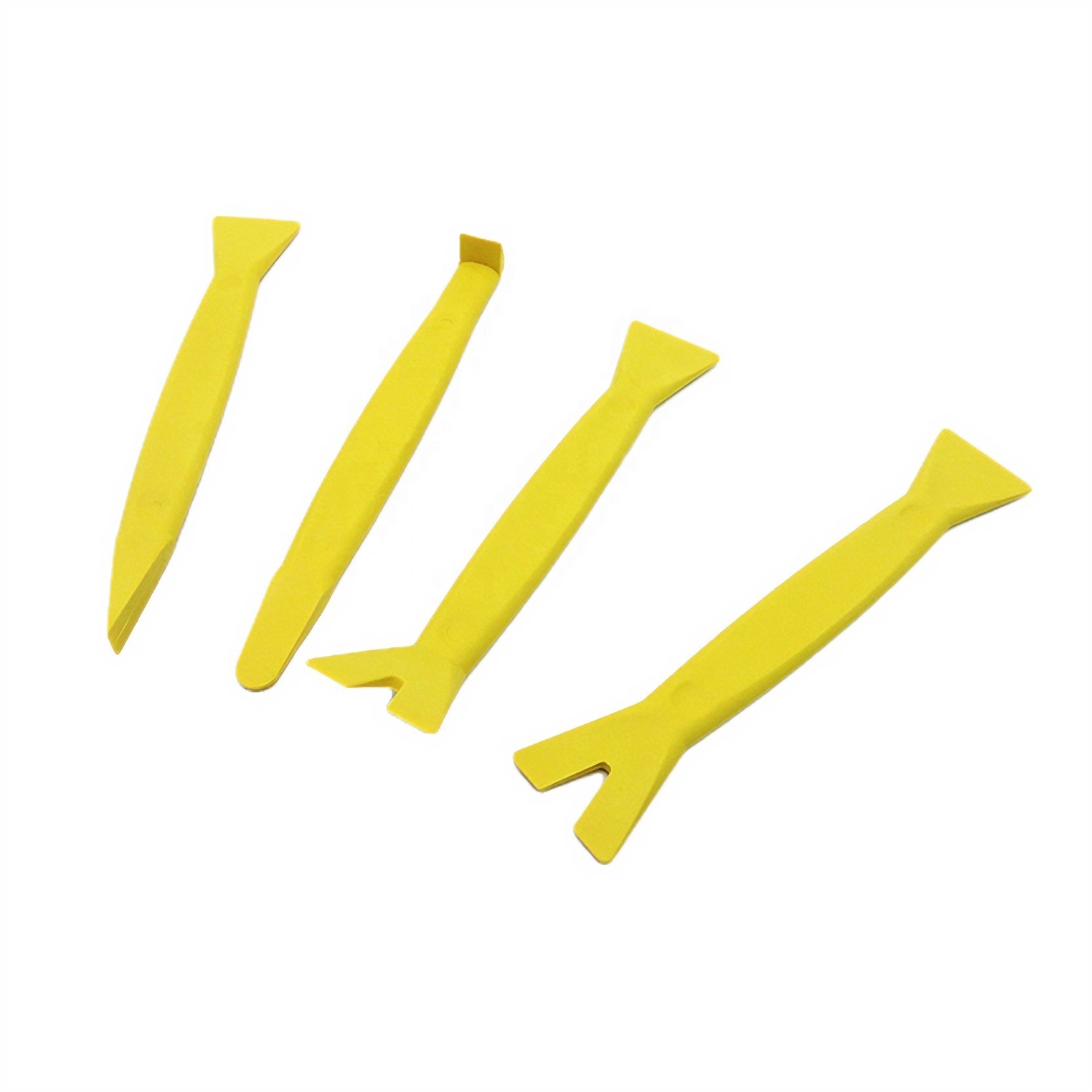 4 Piece Automotive Trim Removal Clip Fastener Remover Nylon Pry Bar Installer Set