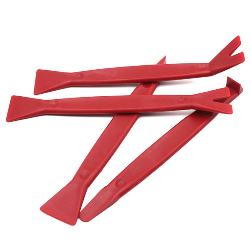 4 Piece Automotive Trim Removal Clip Fastener Remover Nylon Pry Bar Installer Set