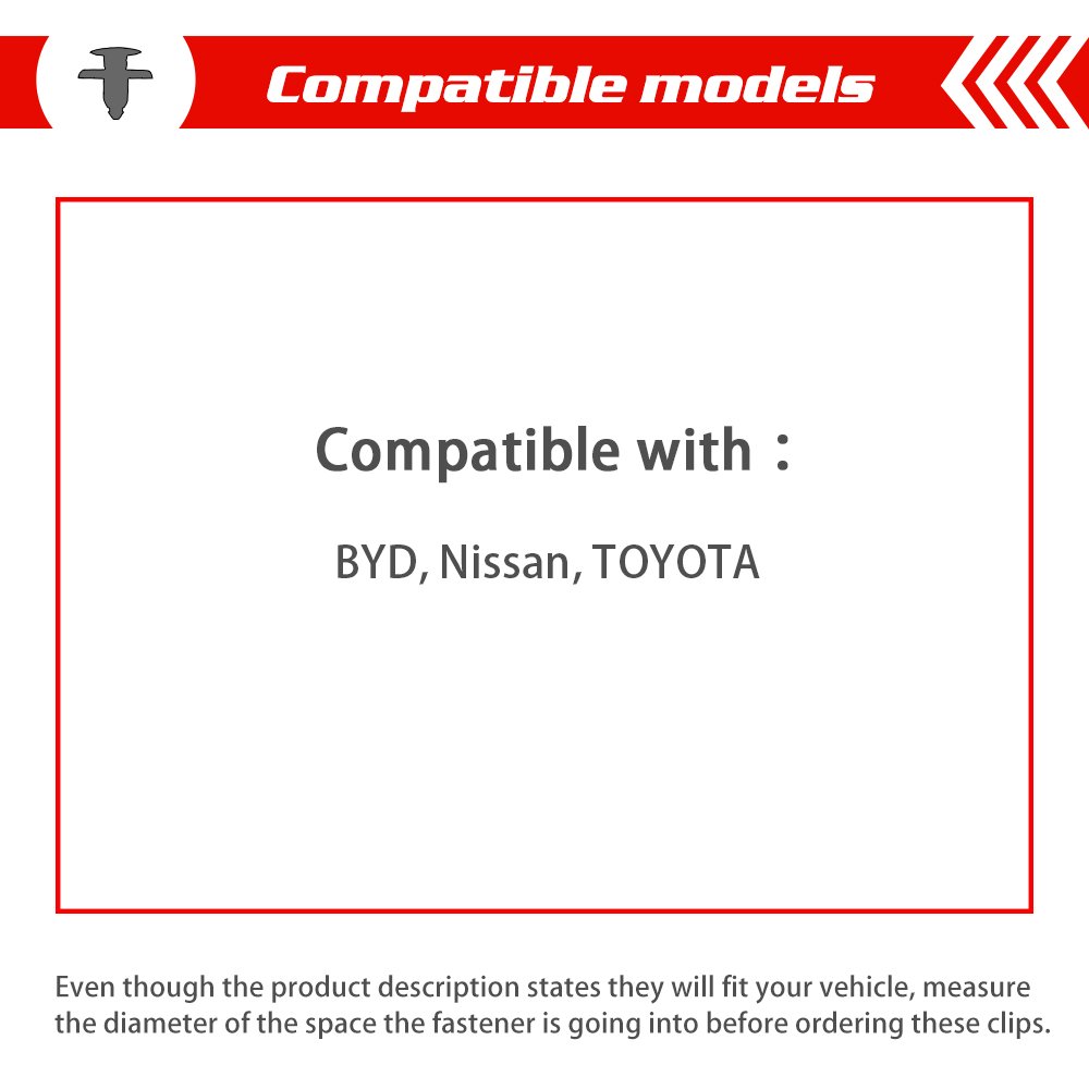 QGZ219 Auto Parts Nylon Rivet Door Panel Trim Fender Bumper Fastener Plastic Clips for BYD/NISSAN/TOYOTA OE 90467-07166