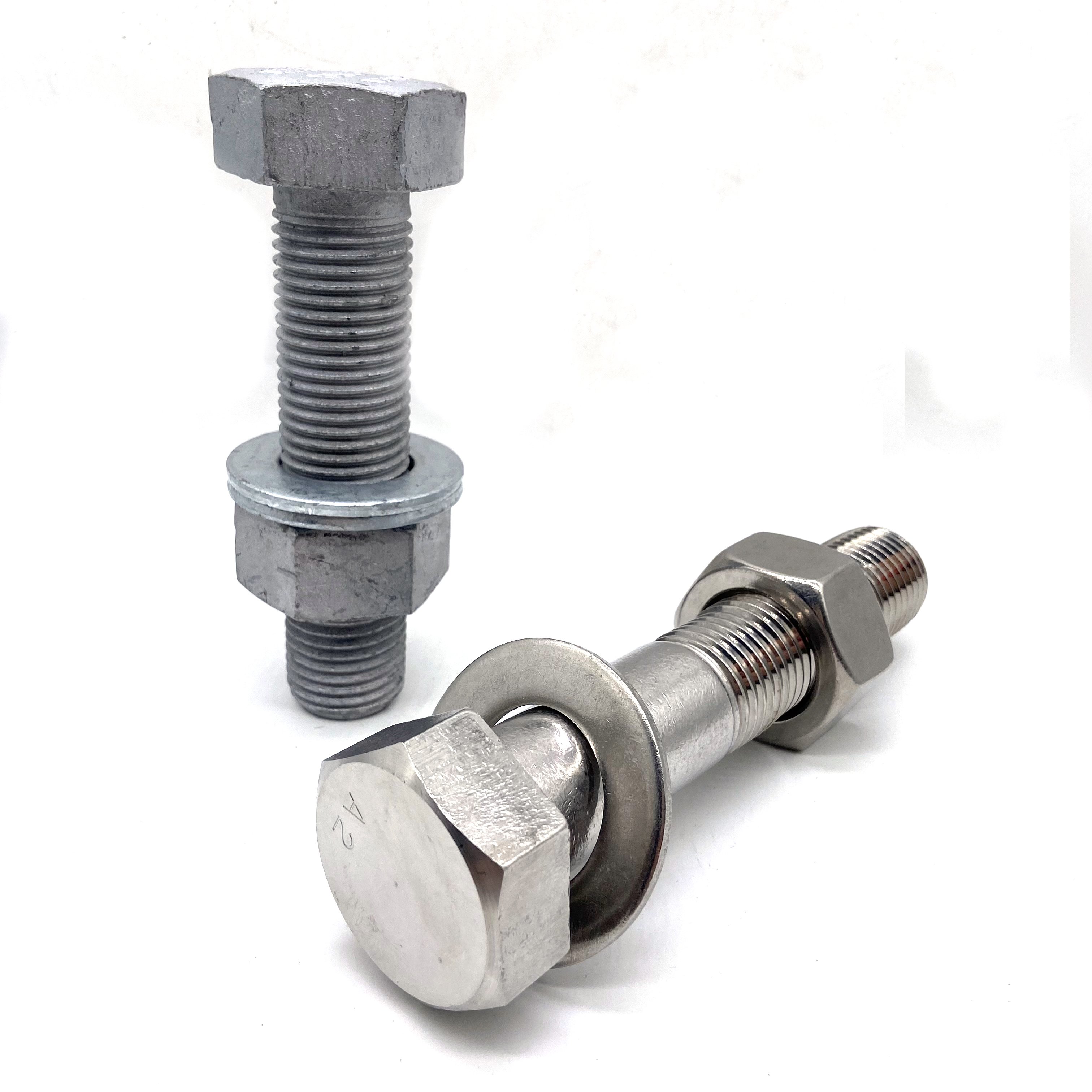 Stock Factory Price Fasteners SS304 SS316 M6-M20 Types Of High Strength Nuts And Bolts
