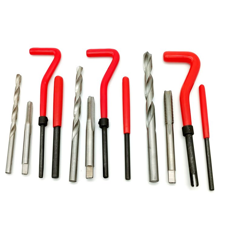 High Quality M6 M8 M10 Screw Metric Thread Repair Insert Files Set Hand Tools Kit Thread Repair Tool Kit