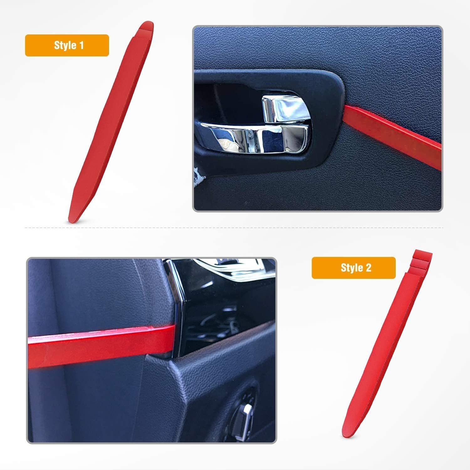 5 pcs Auto Trim Removal Tool Kit Interior Door Panel Clip Fastener Removal Pry Set for Vehicle Dash Radio Audio Installer