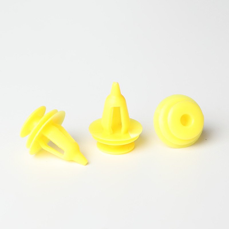 car door panel clips hole 9mm plastic yellow rivets fastener push clip for toyota