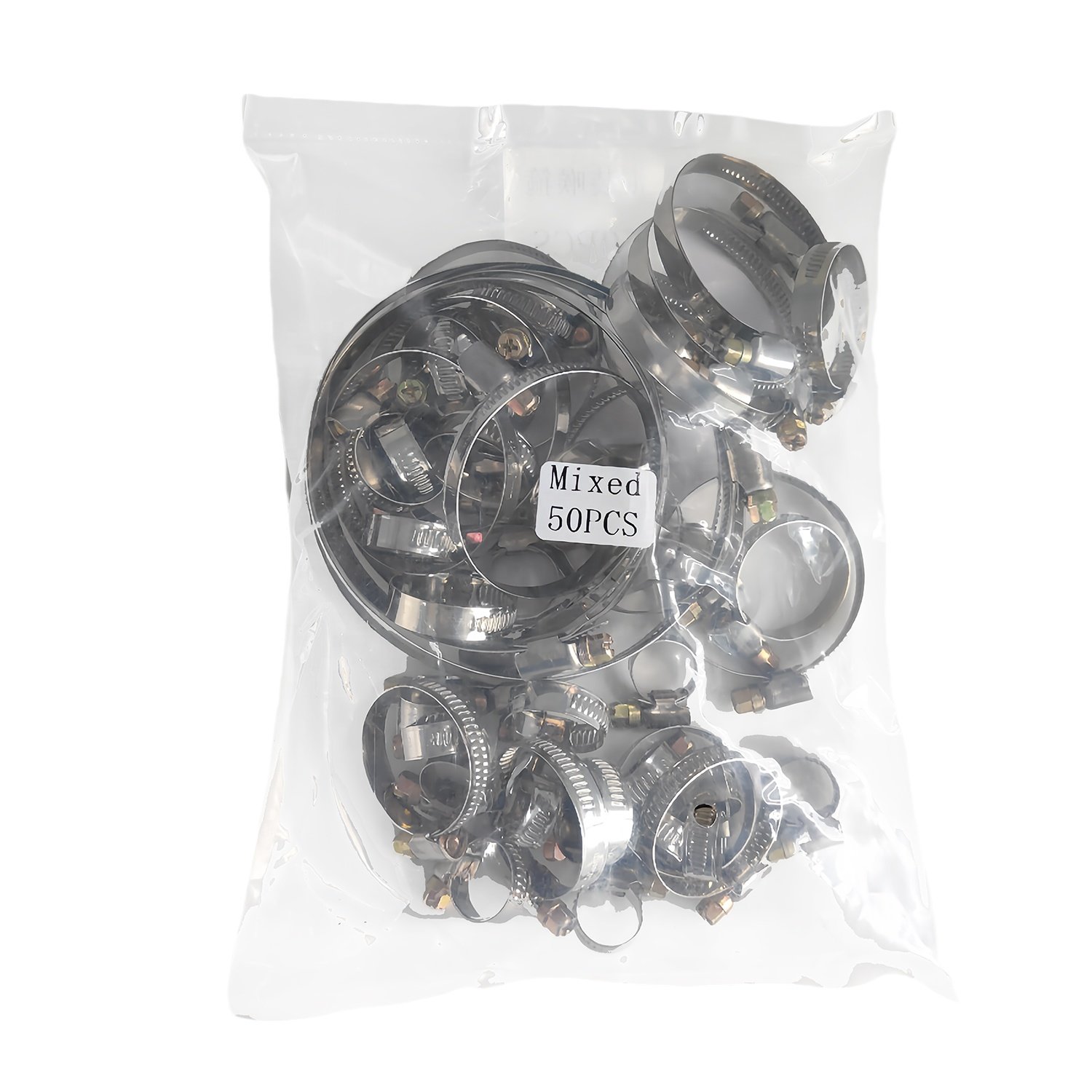 30PCS 7Kinds Automotive Hose Clamp Stainless Steel Hoop Set