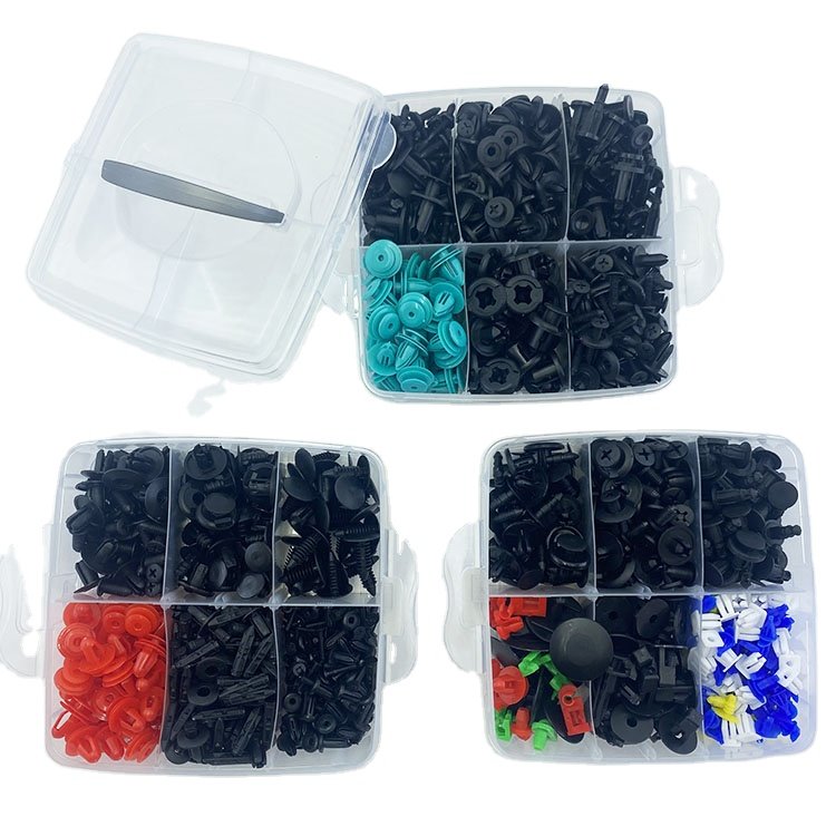 680 PCS 23 Kinds of Automotive Plastic Fastener Clip Set Mixed Auto Body Push Pin Rivets Bumper Door Trim Plate Fastener Clip