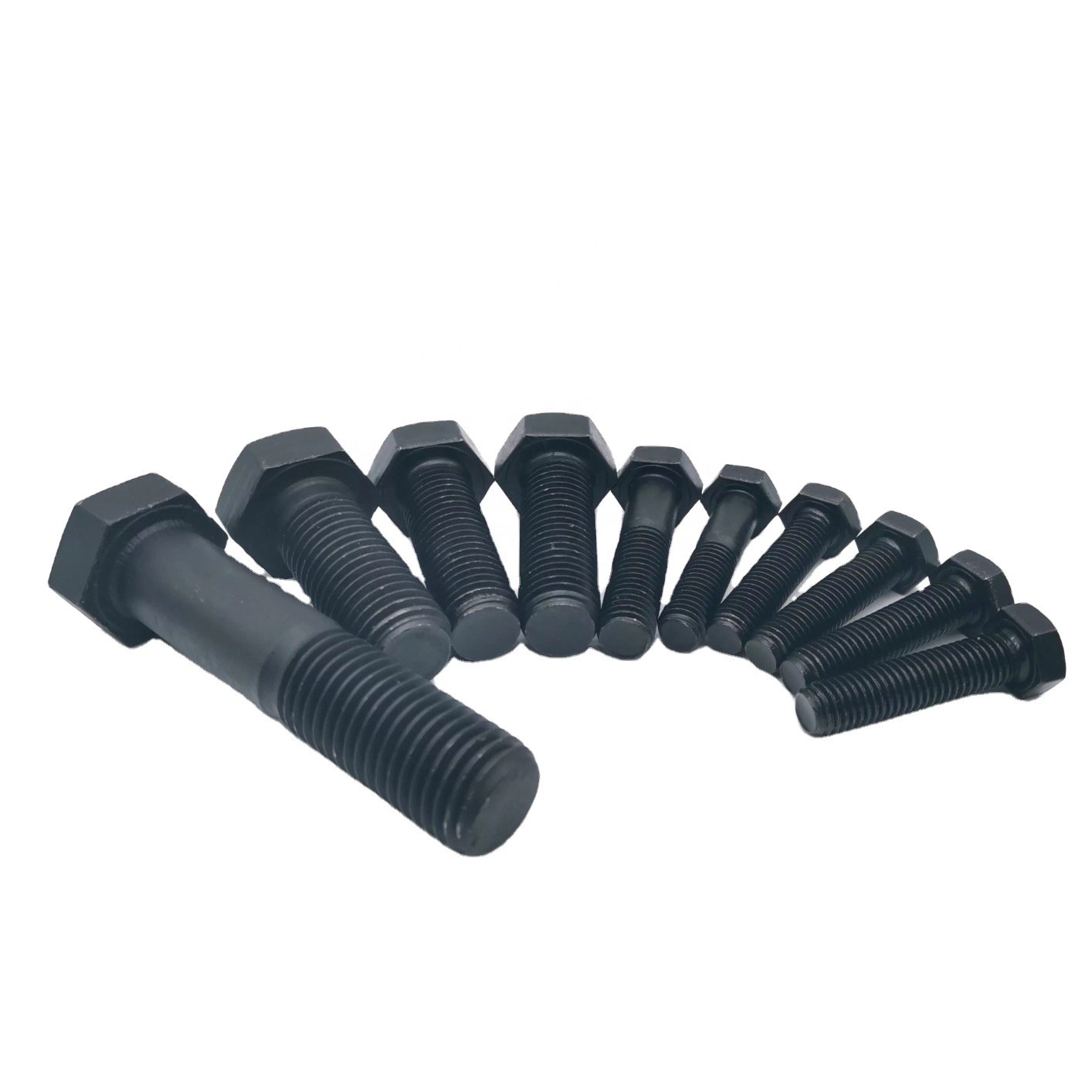 Hebei Factory Hex Bolt Din933 Full Thread Din931 Half Thread Grade 4.8 Q195 Grade 8.8 35k 10b21 High Tensile M20*60 Carbon Steel