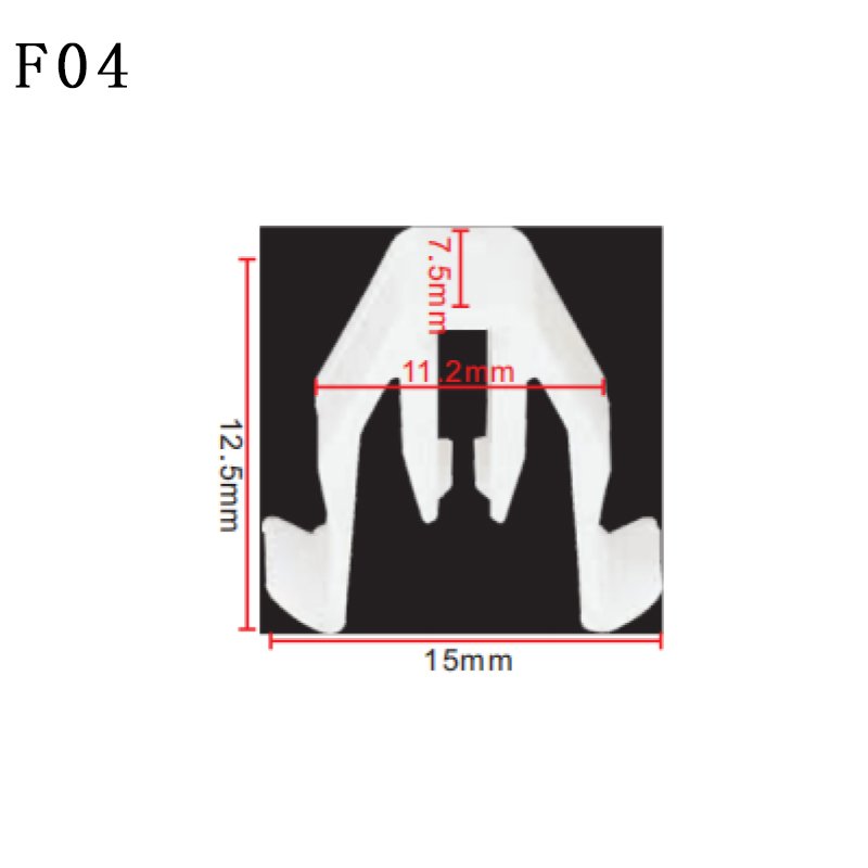 F04 Hot Sale Automotive Car Central Grid Instrument Panel Plastic Nylon Clip