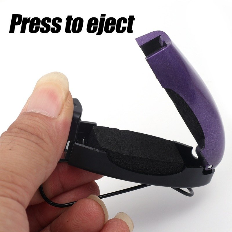 Multifunctional Glasses Clip Car Auto Sun Visor Sunglasses Clips Card Ticket Holder Stand Fastener Glasses Case Car Accessories