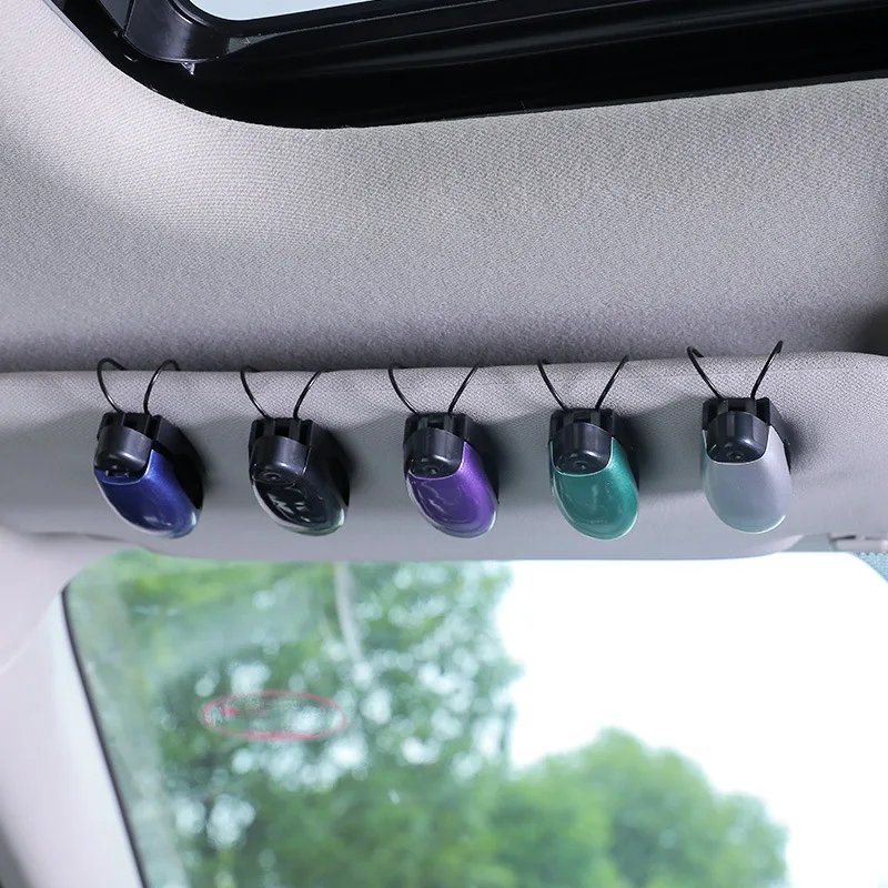 Multifunctional Glasses Clip Car Auto Sun Visor Sunglasses Clips Card Ticket Holder Stand Fastener Glasses Case Car Accessories