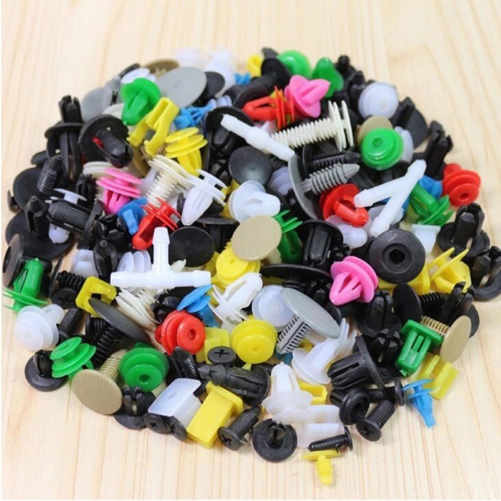 Mixed Auto Fastener Clip Car Body Push Retainer Pin Rivet Bumper Door Trim Panel Retainer Fastener Kit Car Accessories
