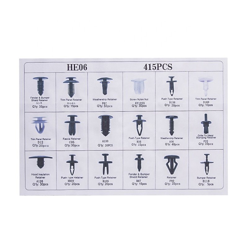 1006535-00-A Plastic Bumper Clips and fasteners customized shape Wide range for automotive
