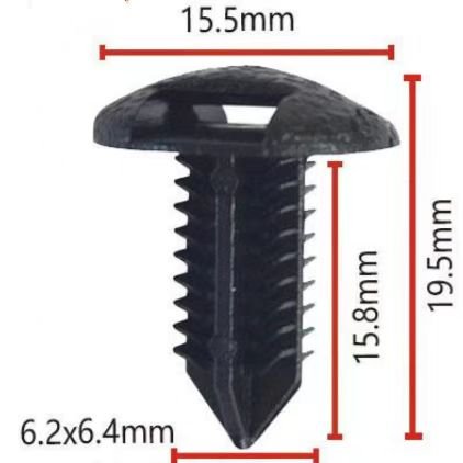 90467-08186 Plastic Buckle Fastener for Toyota Honda Reiz Camry Crown Car Trunk Fastener Plastic Clip