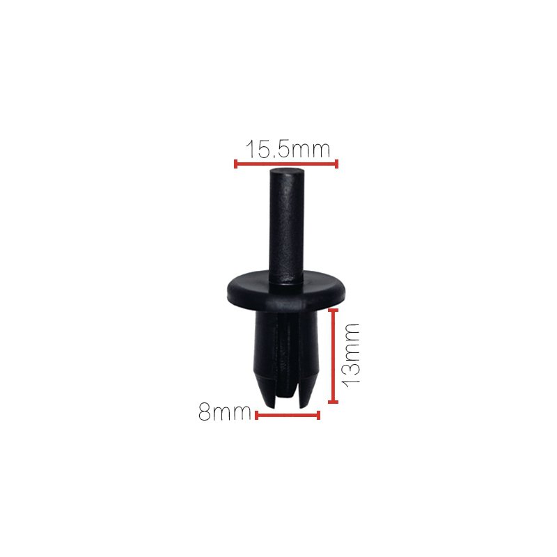 Universal Parts Push Type Plastic Retain Clips Clasp Retention Auto Fastener Car Clips for Bumper Fender Hole