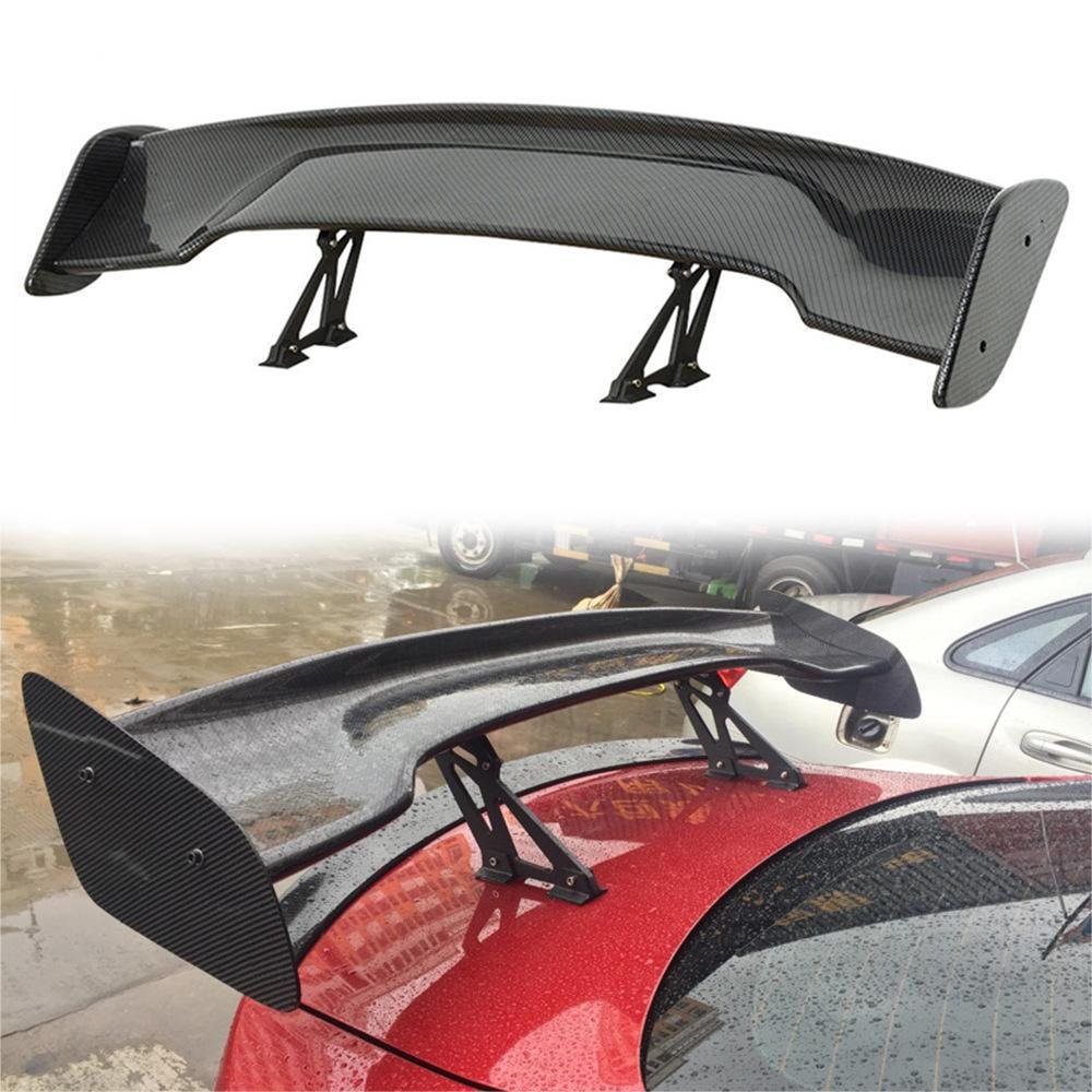 Universal carbon fiber car rear wing 145CM exterior modified carbon fiber GT fixed wind wing