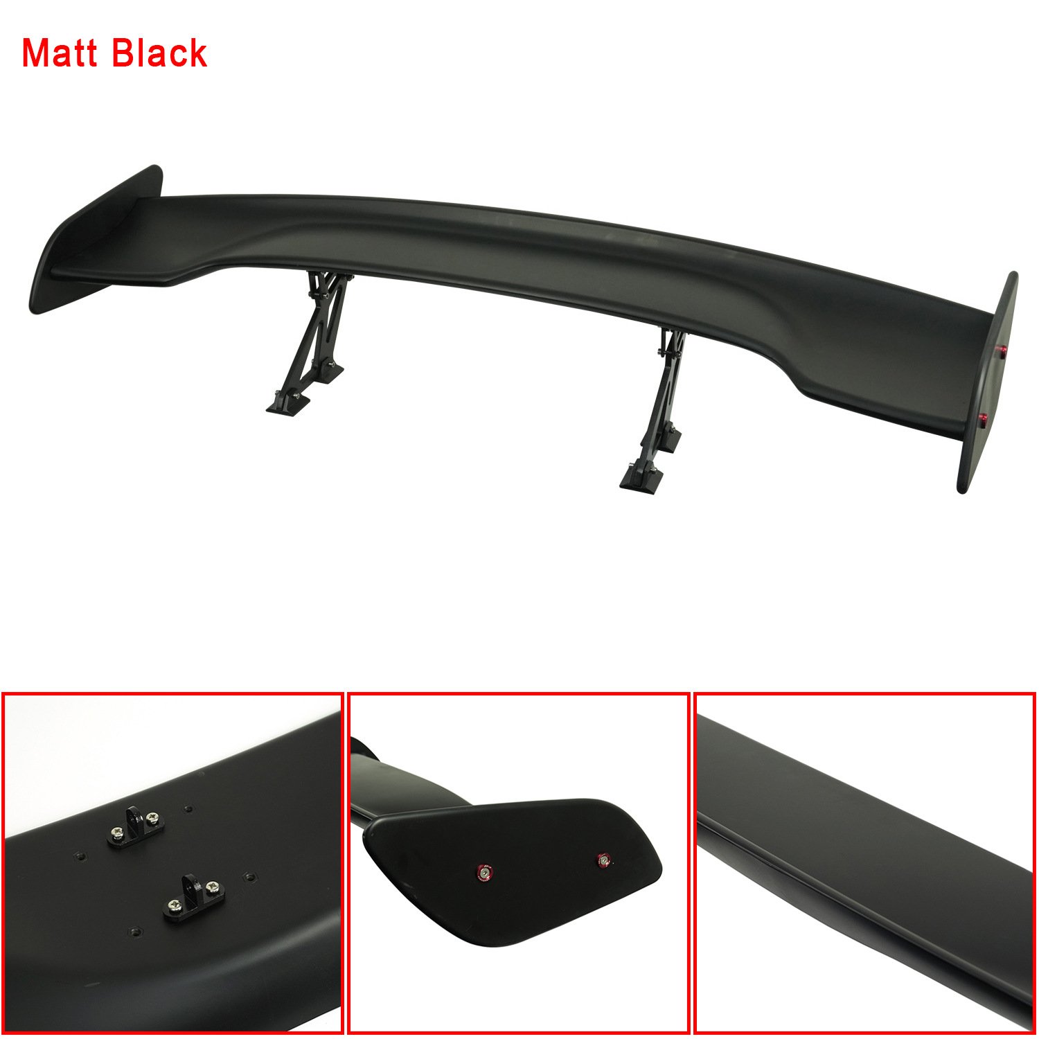 Universal carbon fiber car rear wing 145CM exterior modified carbon fiber GT fixed wind wing