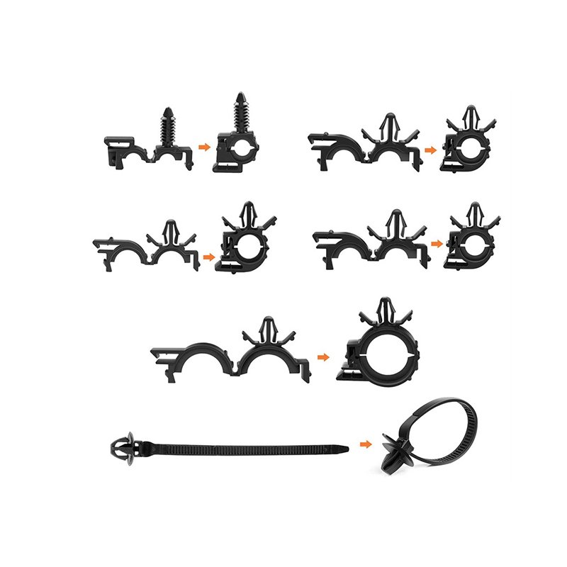 Car Wire Loom Routing Clips Assortment Wiring Harness Routing Parts For Universal
