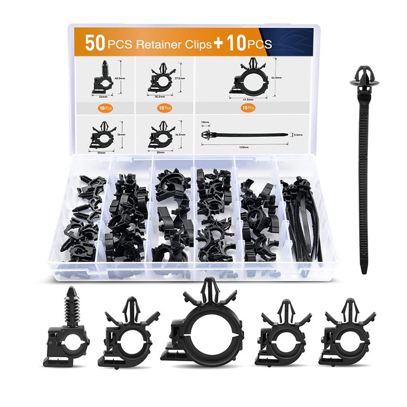 Car Wire Loom Routing Clips Assortment Wiring Harness Routing Parts For Universal