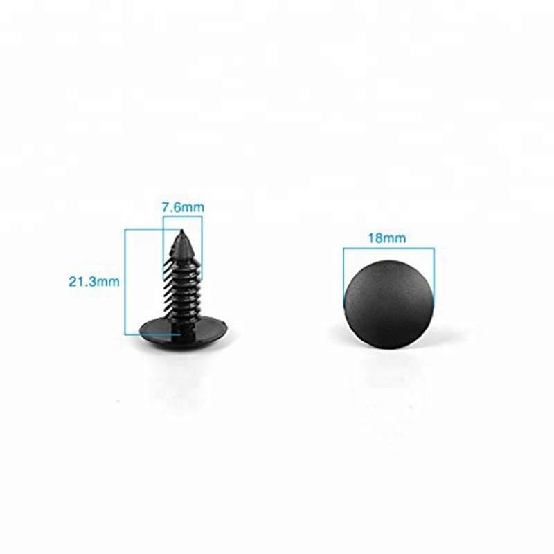 1605396 Black Nylon POM PP Christmas Tree Clips Fender and Bumper Shield Retainer Auto Fastener & Clip