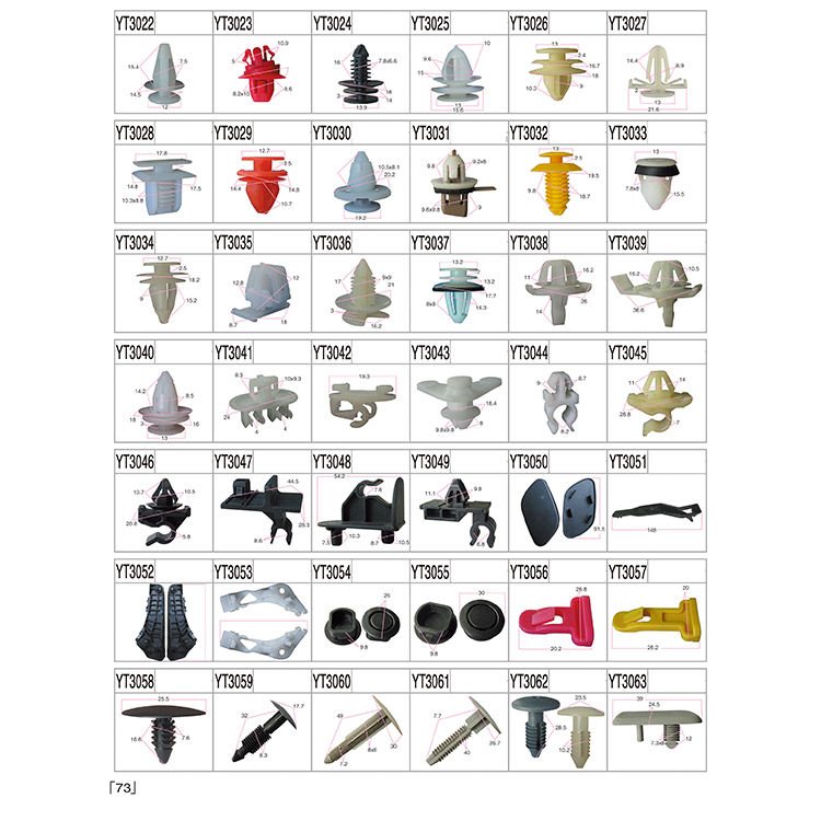 High quality Car Mixed Plastic Fasteners Kits Body Panel Clips Pcs Universal Clip