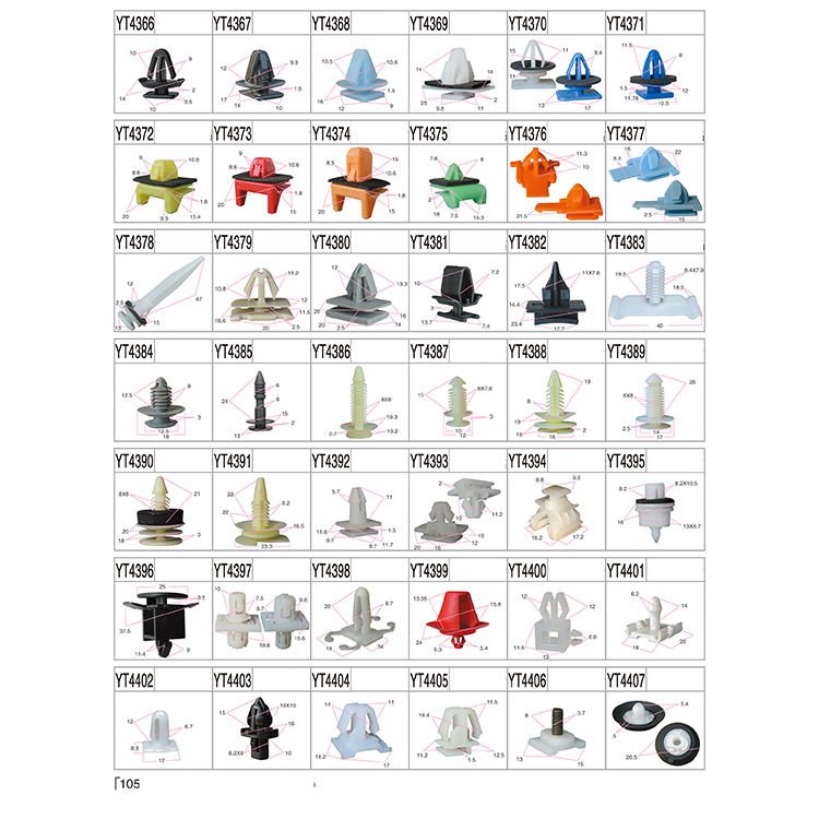 High quality Car Mixed Plastic Fasteners Kits Body Panel Clips Pcs Universal Clip
