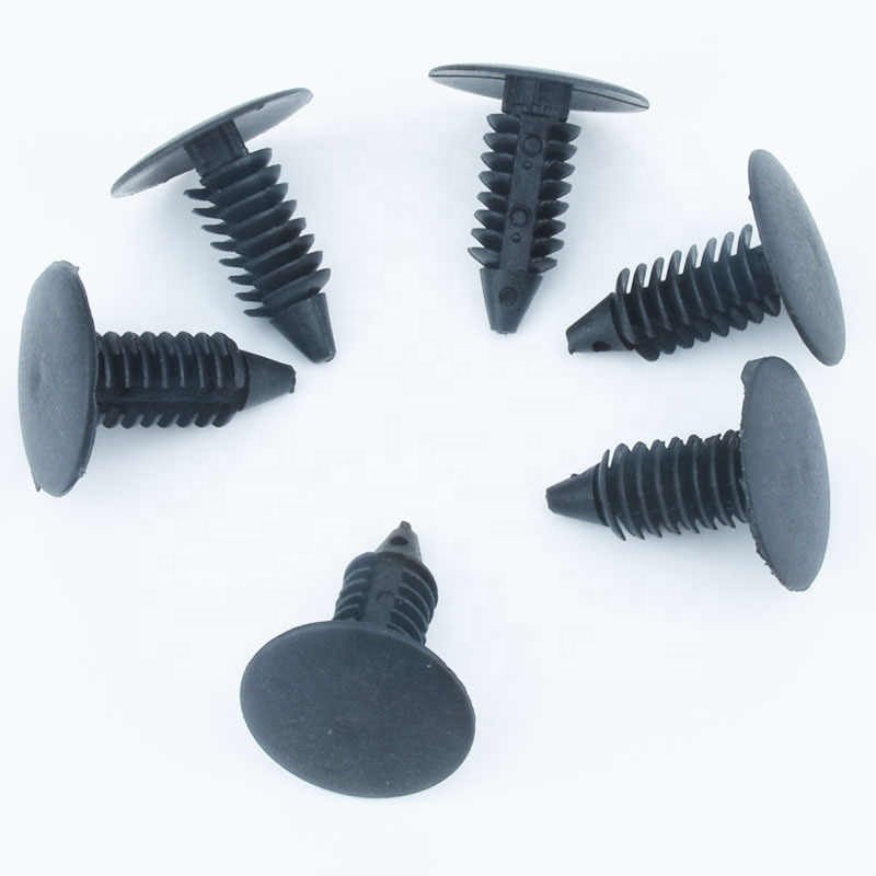 Auto Fastener Fit 8mm Hole Nylon Car Clips Fender Bumper Shield Retainer Plastic Rivet for GM Ford Chrysler Automobile
