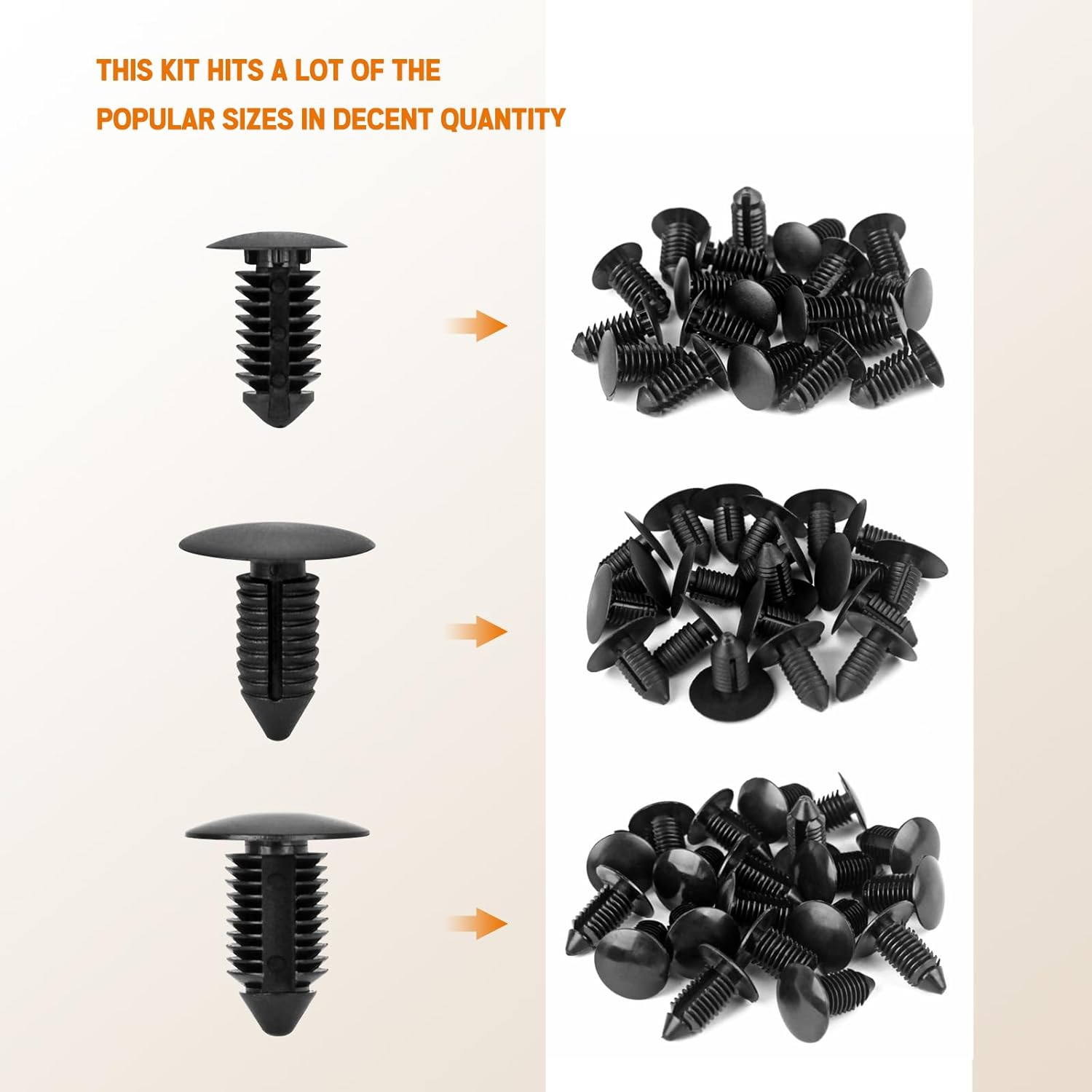 Christmas Tree Style Fender Retainer Clips Universal Car Vehicle Truck Body Bumper Shield Fastener Rivets with Tool