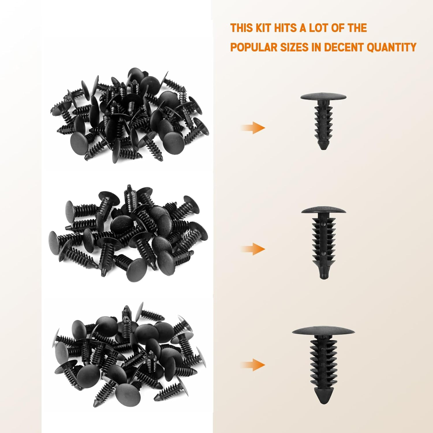 Christmas Tree Style Fender Retainer Clips Universal Car Vehicle Truck Body Bumper Shield Fastener Rivets with Tool