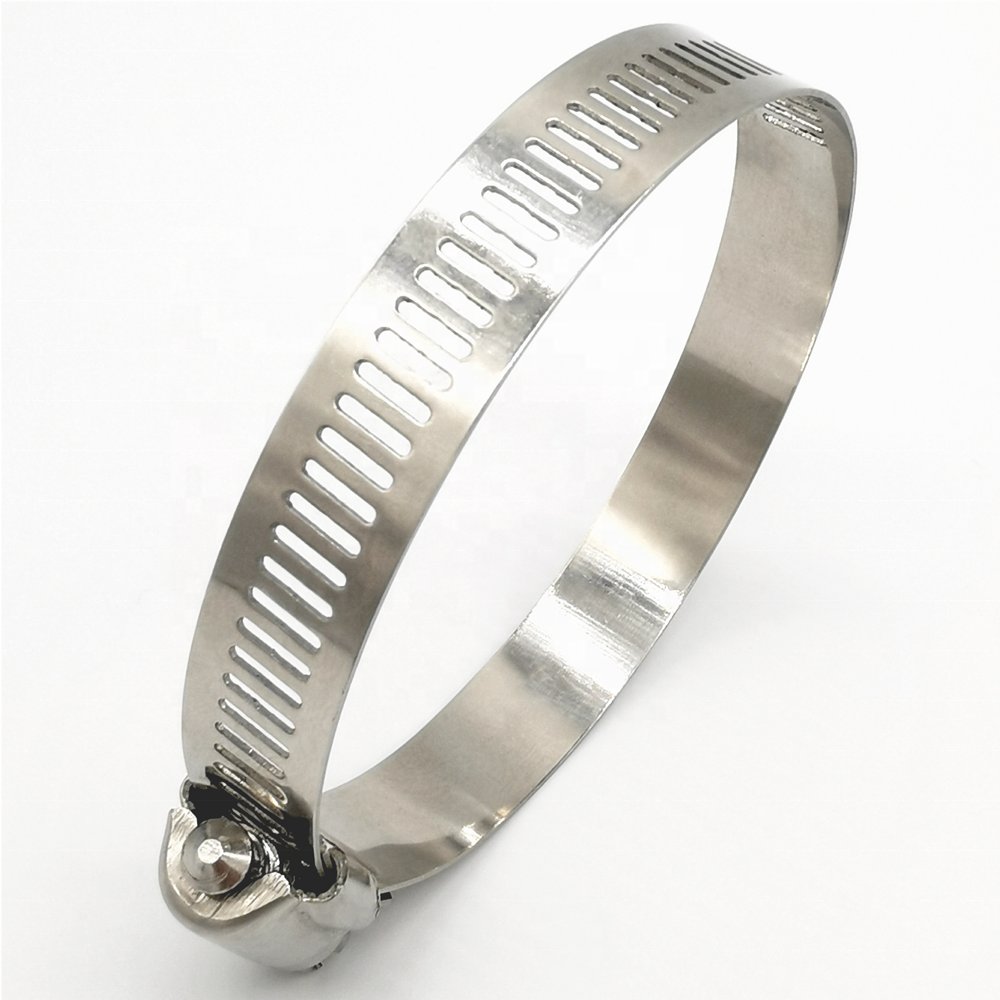 American Worm Drive Hose Clamps Perforated Endless Clamps Auto Pipe Cable Clamp Clips