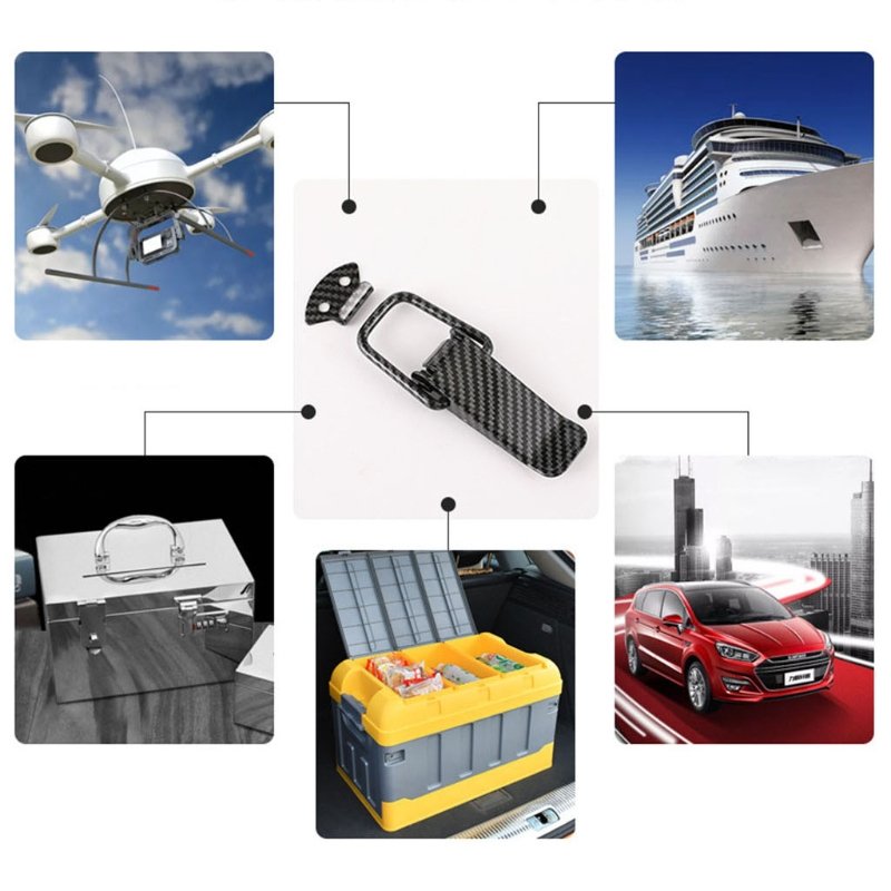 2 PCS Fastener Clip Universal Security Hook Lock Clip Kit Bumper Quick Release Hook Lock Clip for Racing Auto Decoration