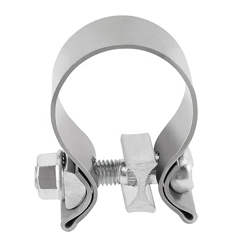 Auto fasten parts High quality 304 stainless steel exhaust pipe clamps vehicle exhaust system muffler pipe band clips