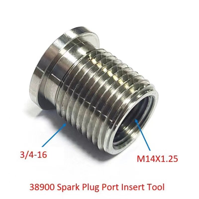 Stainless Steel CNC Custom part Automotive Connector M14x1.25 To 3/4-16 Fit Ford 4.6L 5.4L 6.8 V-10 38900 Car Spark Plug Adapter