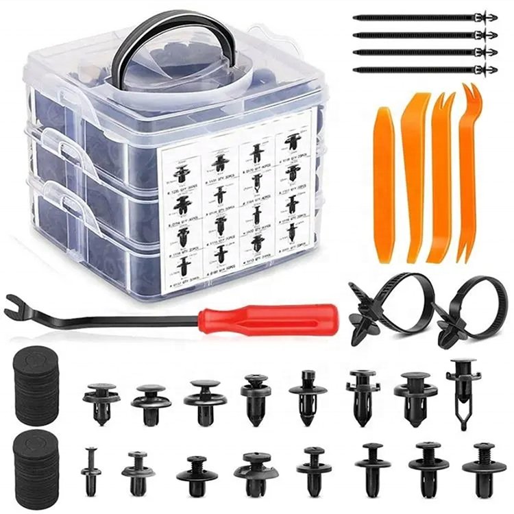 675PCS Assortment Clips Rivet Kit Car Body Clip Kit With Push In Type Plastic Rivets Fasteners Universal Auto Fastener Clips set