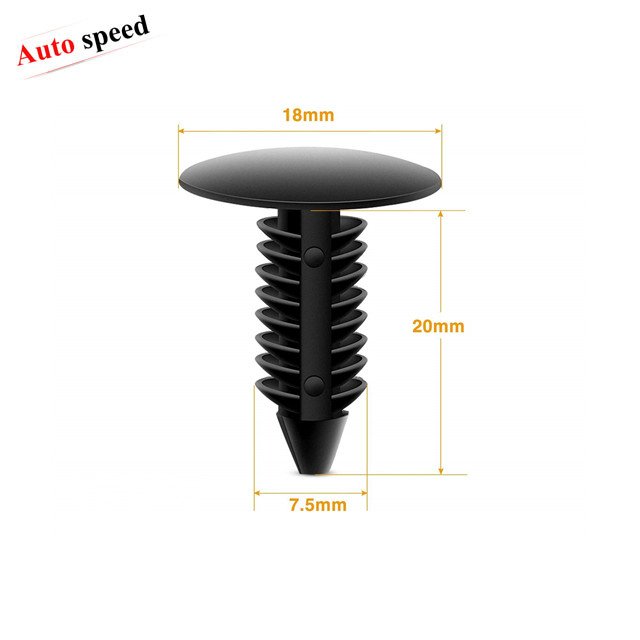 60 PCS Blind Rivets Clip Fender Flare Rocker Moulding Clip Bumper Shield Retainer Clip Kit for Jeep Wrangler JK