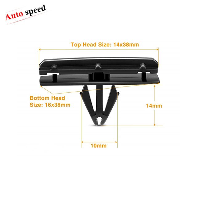 60 PCS Blind Rivets Clip Fender Flare Rocker Moulding Clip Bumper Shield Retainer Clip Kit for Jeep Wrangler JK