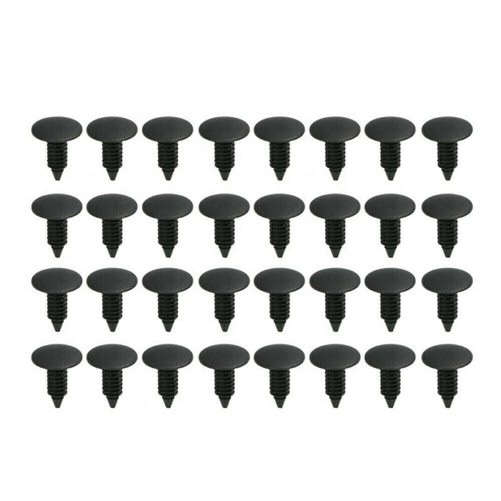 190pcs 6 Sizes Auto Fasteners Abs Rivet Push Rod Clamp Bumper Plastic Fastener