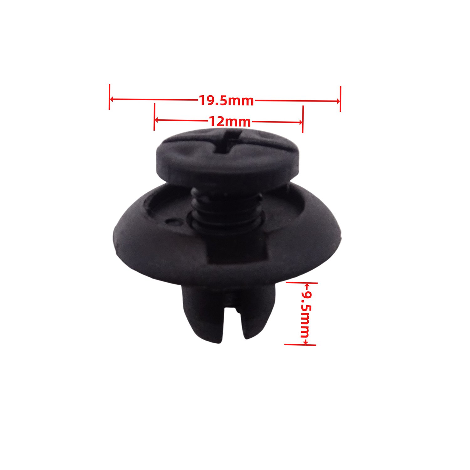 Auto Fastener Plastic Nylon Clip 9mm Push-type Retainer Clip Bumper Clips