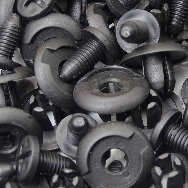 Auto Fastener Plastic Nylon Clip 9mm Push-type Retainer Clip Bumper Clips