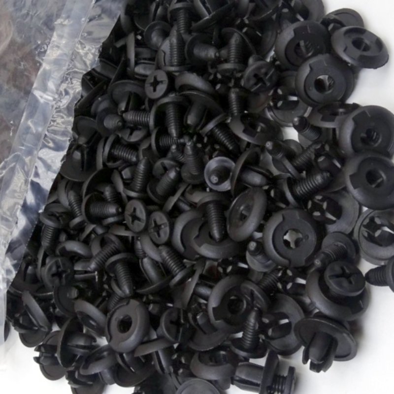 Auto Fastener Plastic Nylon Clip 9mm Push-type Retainer Clip Bumper Clips