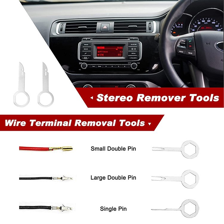 19pcs Wrench Car Door Fastener Disassembly Pry Clip Removal Pliers Auto Interior Decoration Maintenance Tool Kit