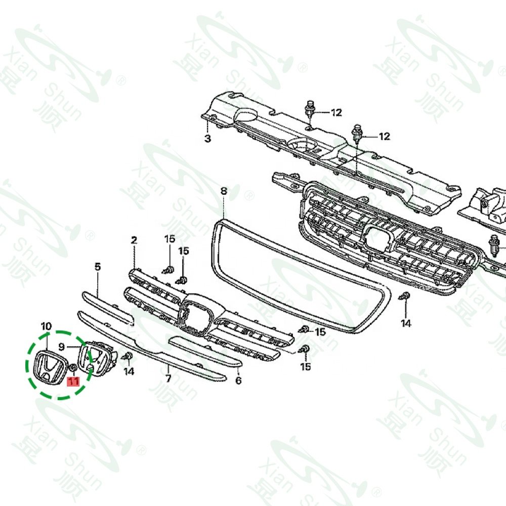OEM Quality Front Emblem Retainer Clips Push Nut For Honda Accord Civic Fit Odyssey CRV Acura MDX RDX Auto Fasteners and Clips