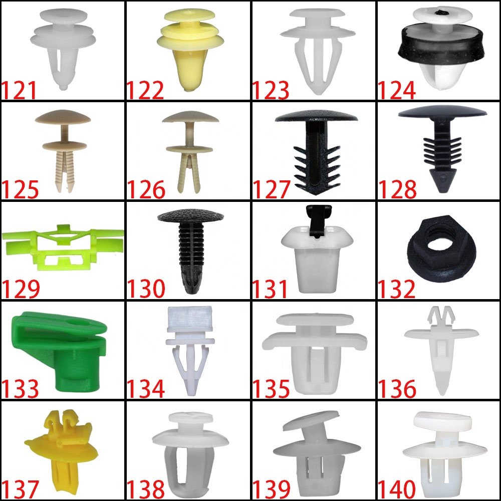 Hot Sale Clips Car Door Panel Buckle Interior Clip Plastic Fasteners 100PCS/BAG Bumper Clips Fasteners Auto